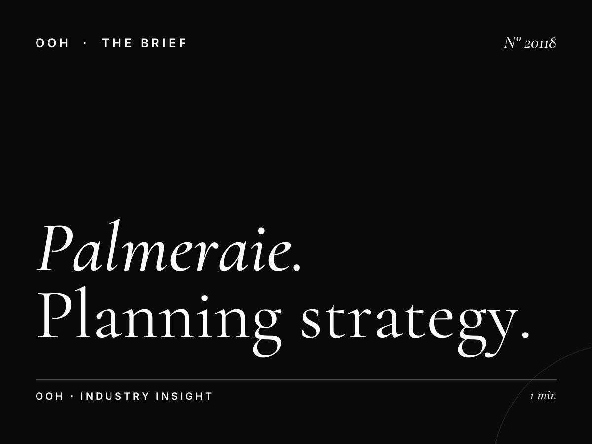 Palmeraie Digital Screen Campaign: Planning Strategy