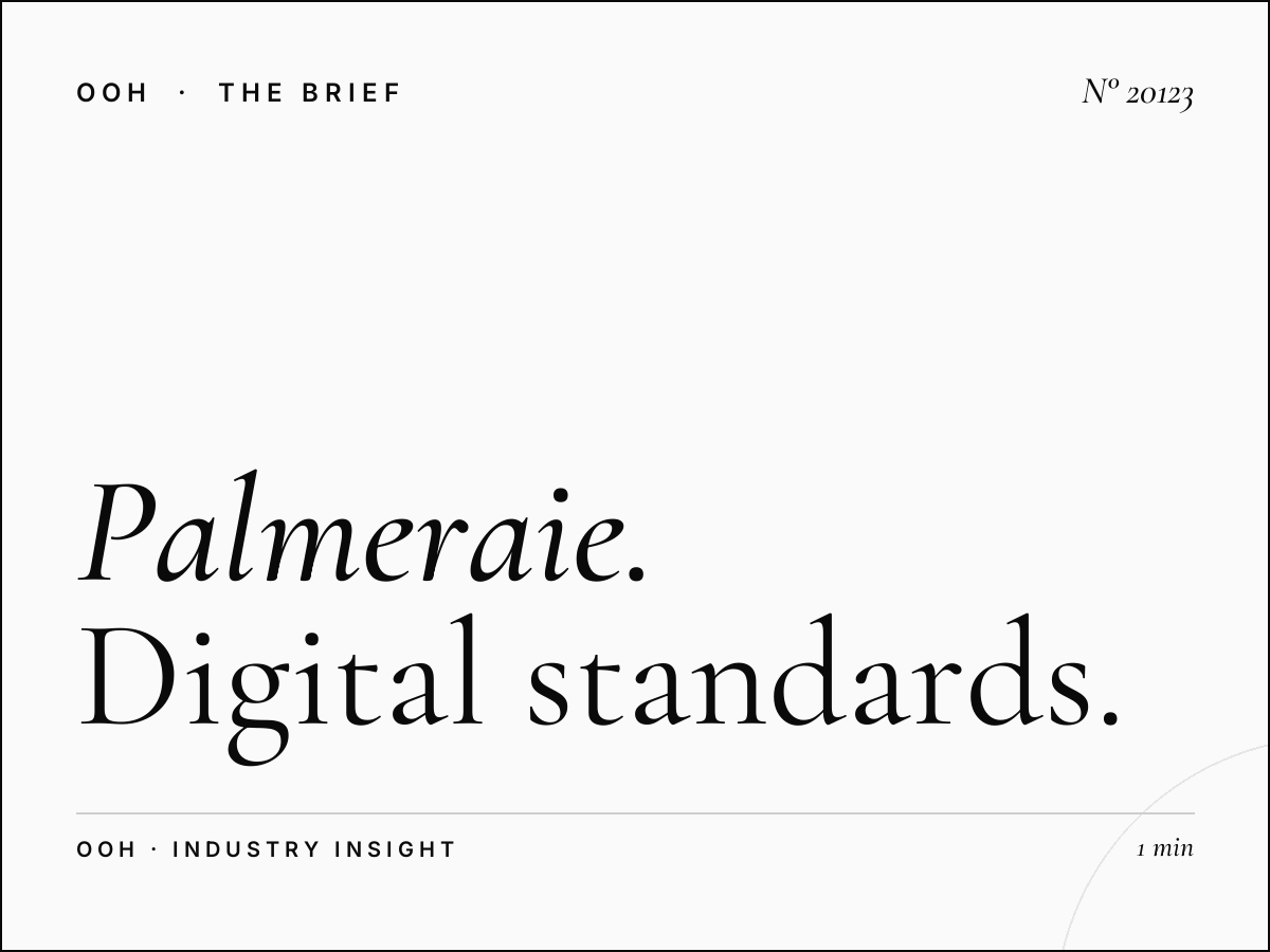 Palmeraie Digital Screen Dimensions: Digital Standards