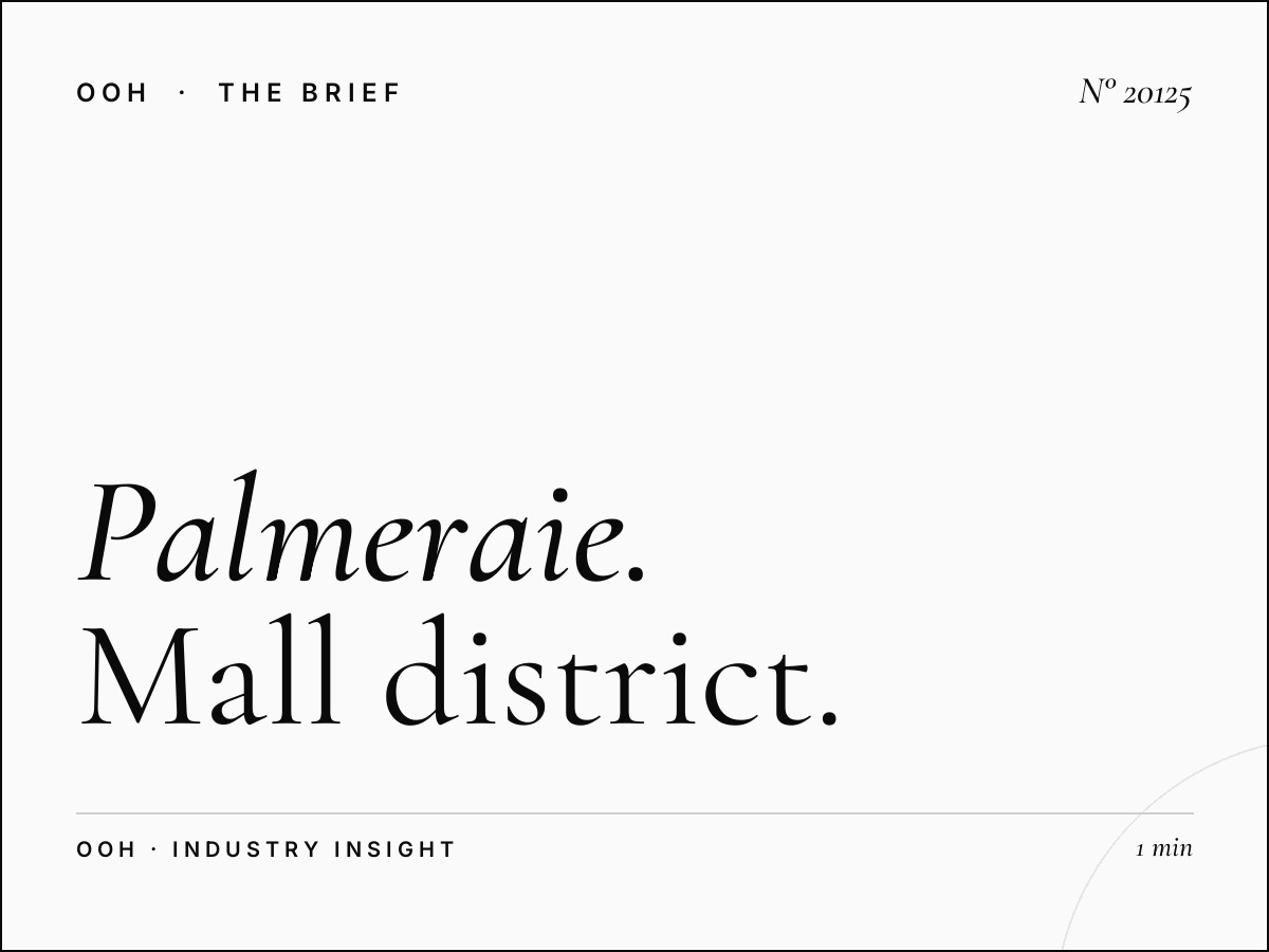 Palmeraie Digital Screen Placement: Mall District Location
