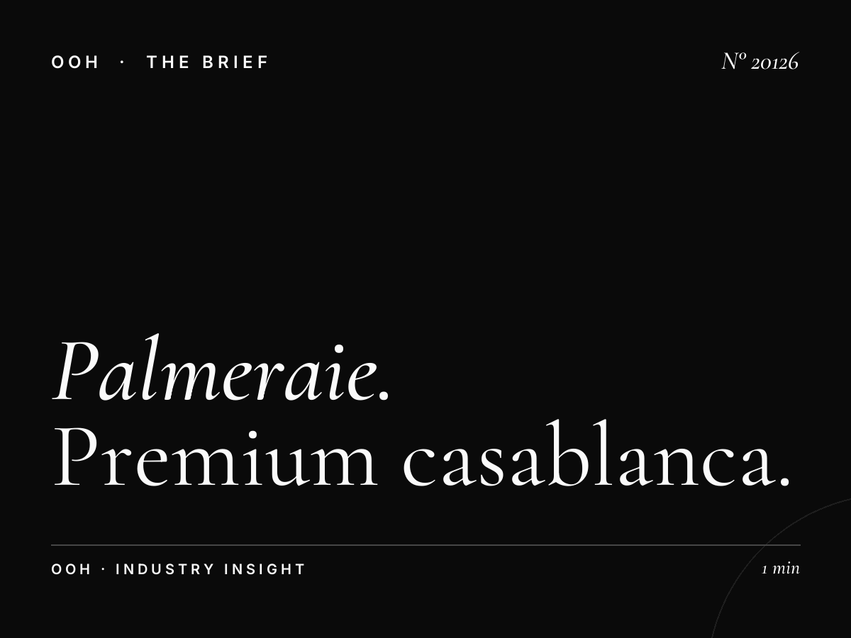 Palmeraie Digital Screen Site: Premium Casablanca Spot