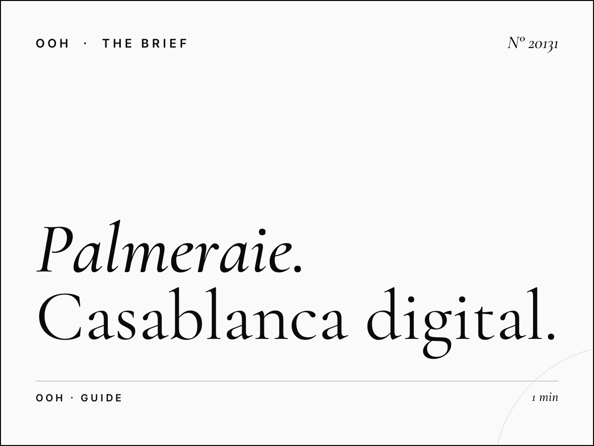 Palmeraie Digital Screen Budget: Casablanca Digital Guide