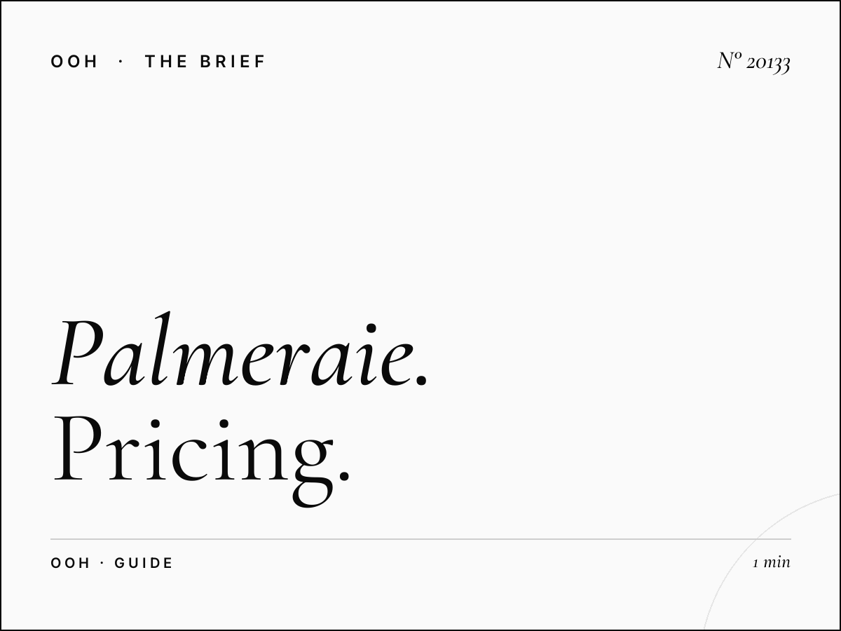 Palmeraie Digital Screen Cost: Complete Pricing Guide 2025