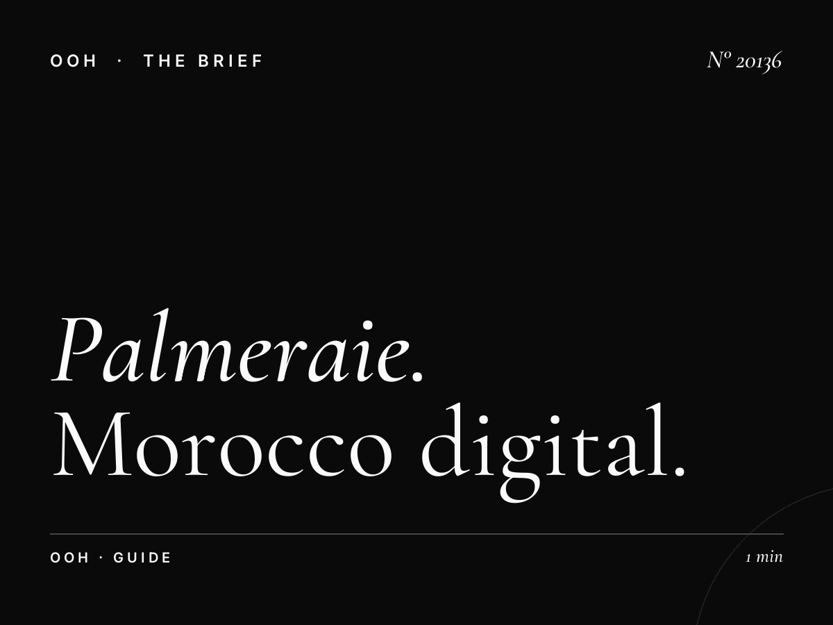 Palmeraie Digital Screen Casablanca: Complete Morocco Digital OOH Guide