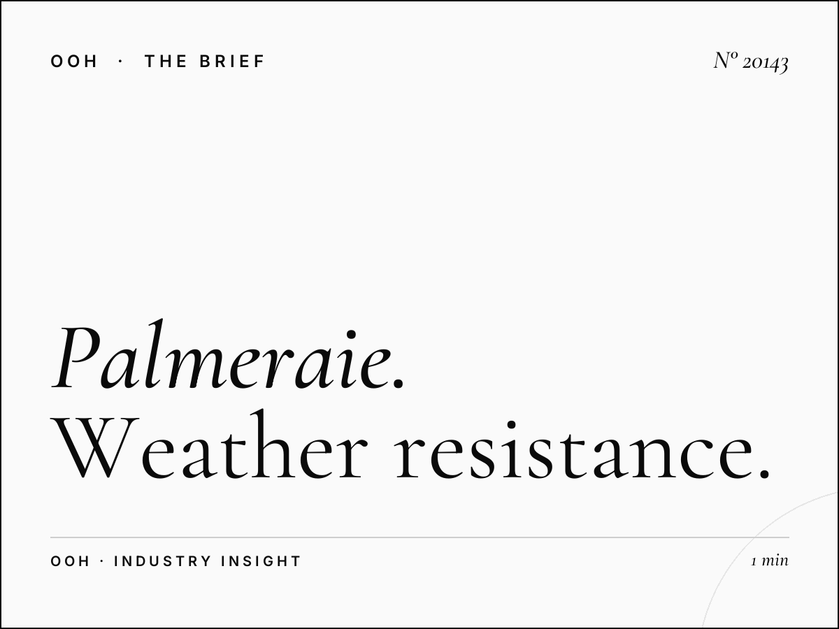 Palmeraie Digital Screen Durability: Weather Resistance