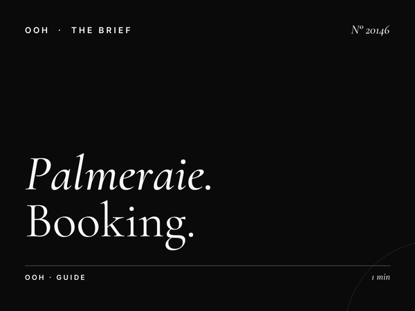Palmeraie Digital Screen Reservation: Booking Guide