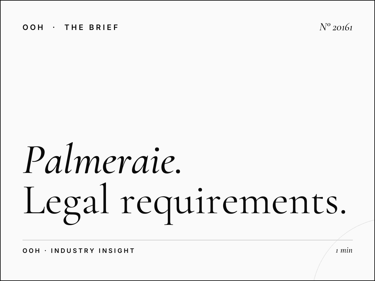Palmeraie Digital Screen Compliance: Legal Requirements