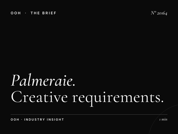 Palmeraie Digital Screen Content: Creative Requirements