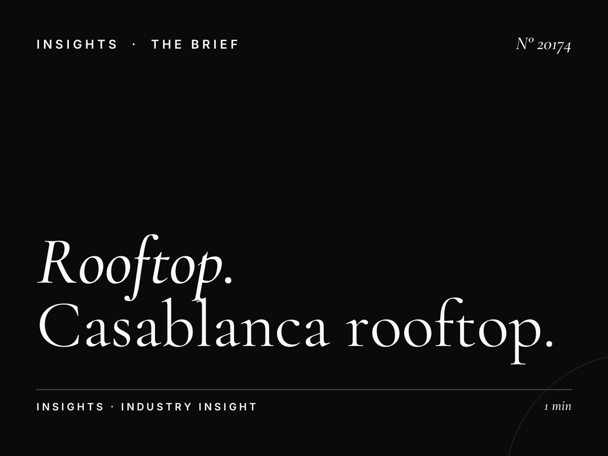 Rooftop Roudani Audience: Casablanca Rooftop Demographics