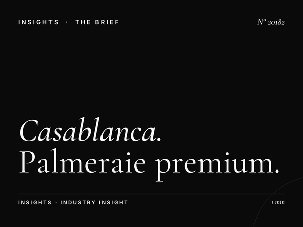 Casablanca Affluent Audience: Palmeraie Premium Targeting