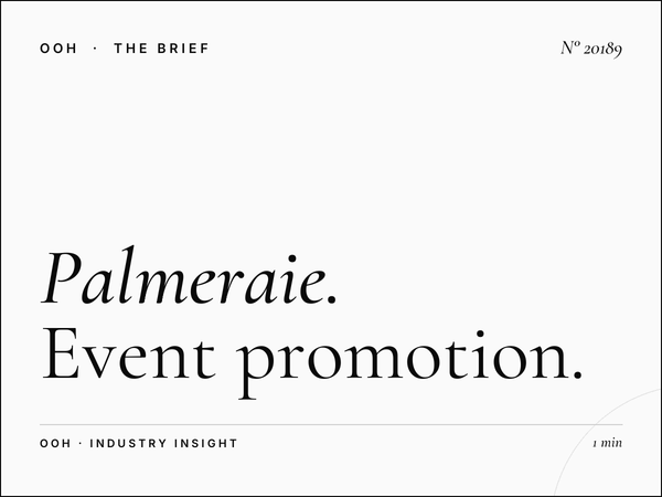 Palmeraie Digital Screen Event: Event Promotion