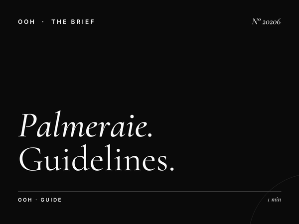 Palmeraie Digital Screen Message Strategy: Guidelines