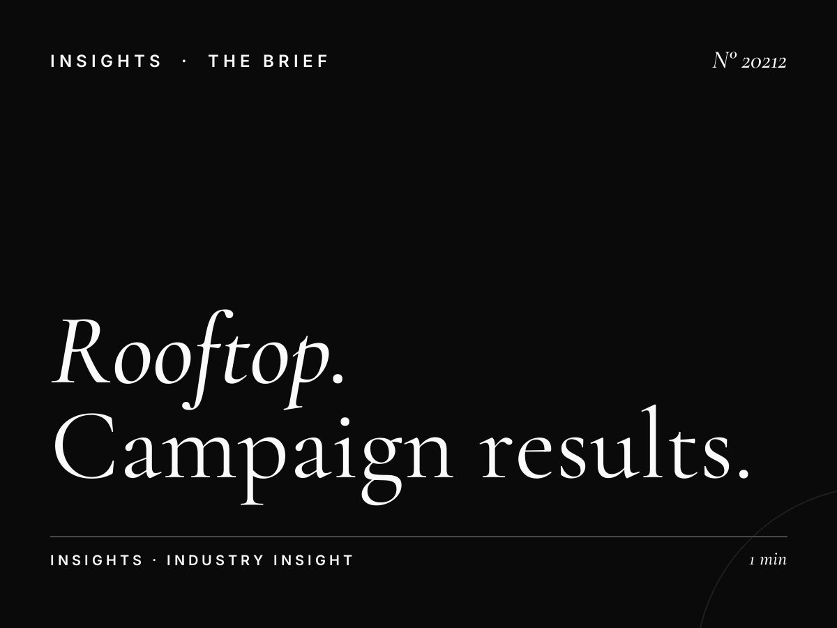 Rooftop Roudani Effectiveness: Campaign Results