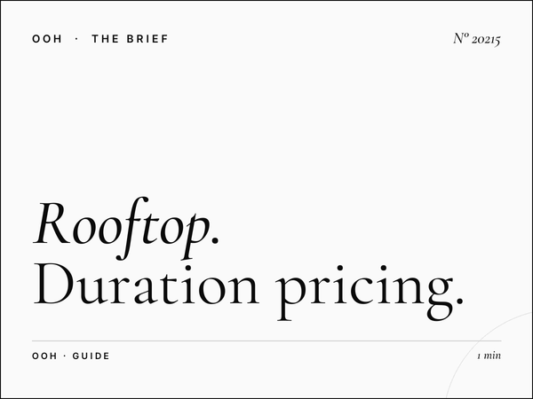Rooftop Roudani Monthly Rates: Duration Pricing Guide for Strategic Billboard Advertising