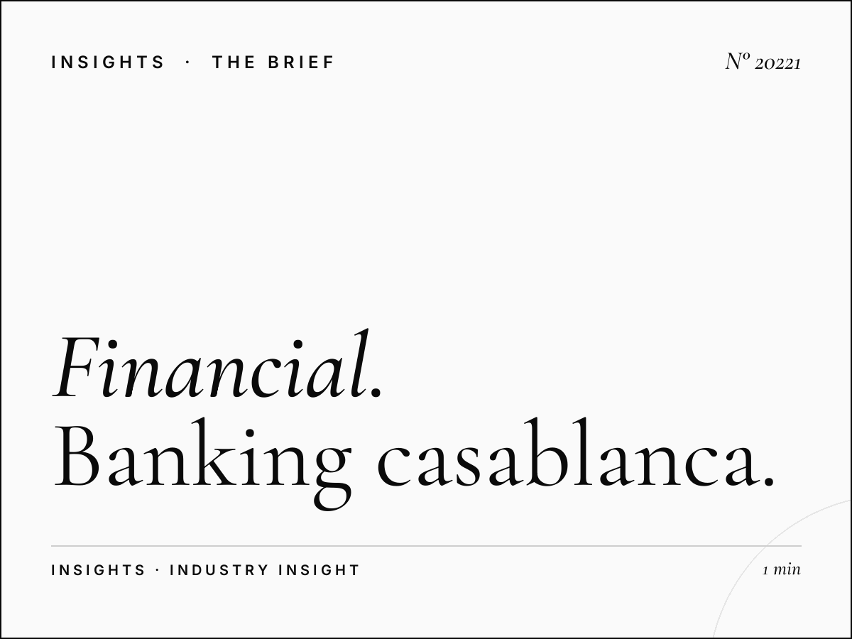 Financial Services Rooftop Roudani: Banking Casablanca