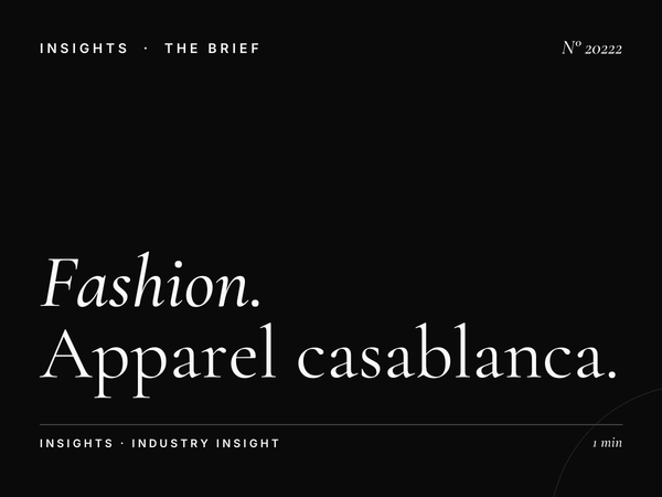 Fashion Brands Rooftop Roudani: Apparel Casablanca Skyline