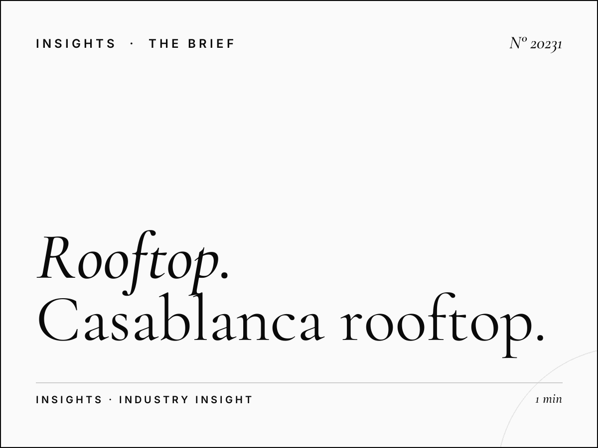 Rooftop Roudani Impact: Casablanca Rooftop Visibility