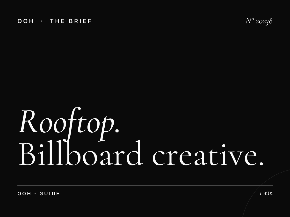 Rooftop Roudani Design: Billboard Creative Guidelines