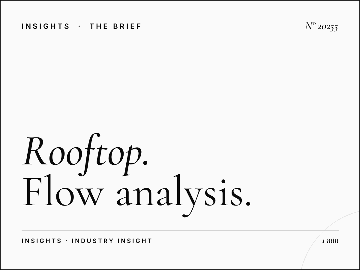 Rooftop Roudani Traffic: Flow Analysis