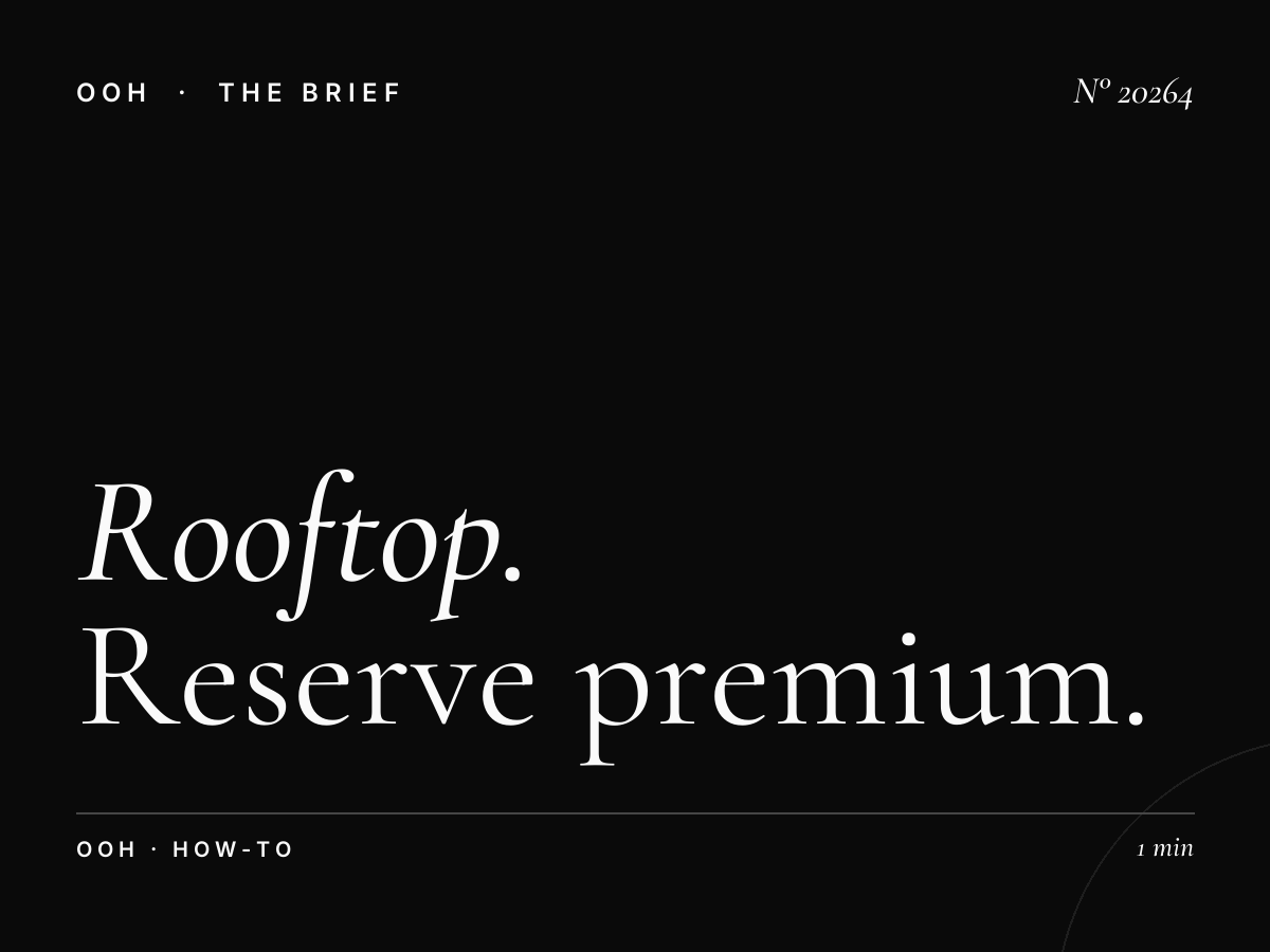 Rooftop Roudani Booking: How to Reserve Premium OOH Space in Morocco's Retail Powerhouse