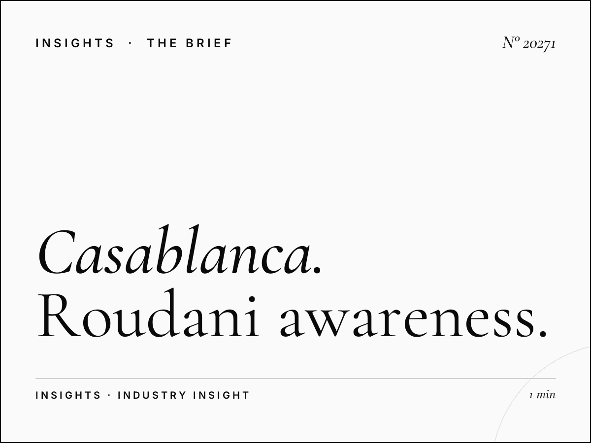 Casablanca Skyline Branding: Roudani Awareness