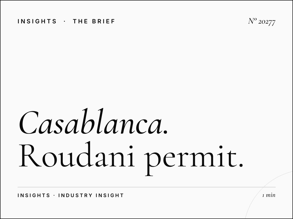 Casablanca Rooftop Regulations: Roudani Permit and What Advertisers Need to Know