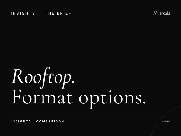 Rooftop Massira El Khadra vs Digital: Format Options
