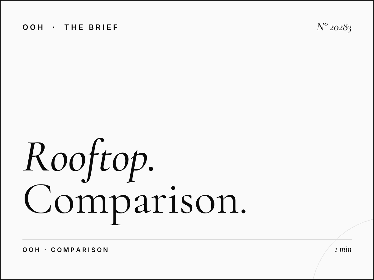 Rooftop Massira El Khadra vs Street: Comparison for Your Next OOH Campaign