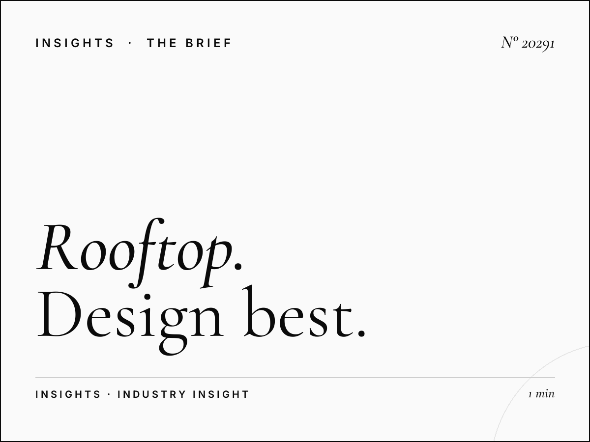 Rooftop Massira El Khadra Creative: Design Best Practices