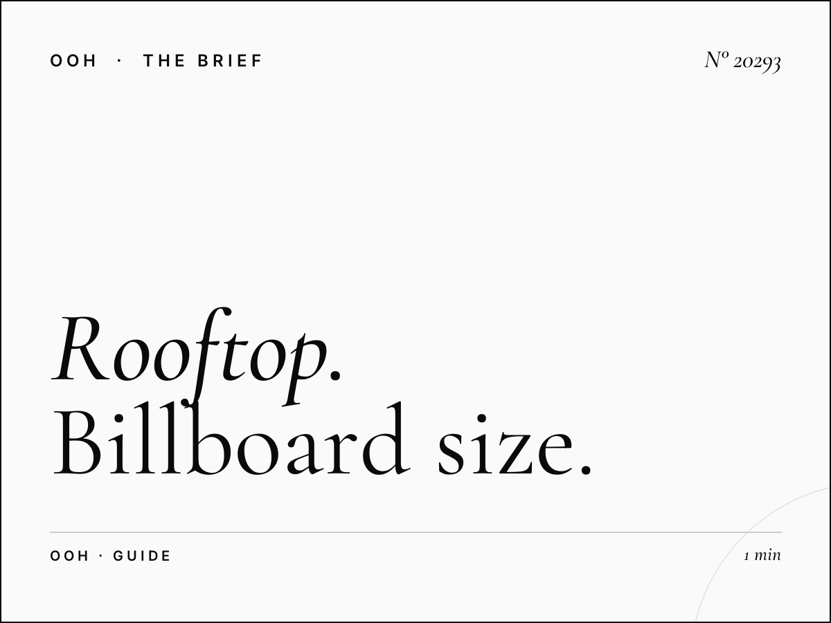 Rooftop Massira El Khadra Format: Billboard Size Guide