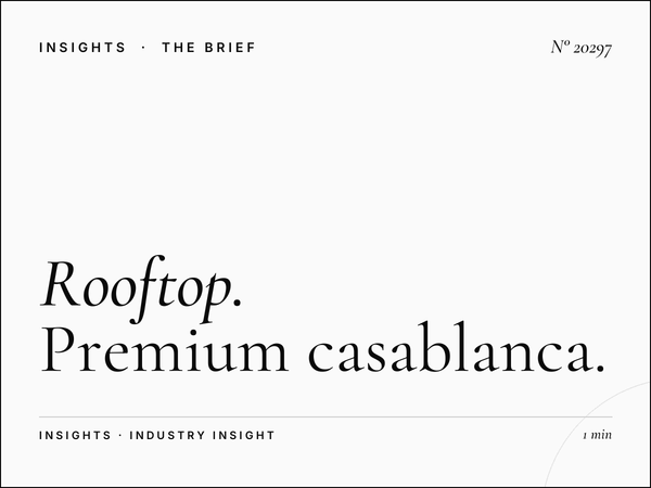 Rooftop Massira El Khadra Site: Premium Casablanca Spot