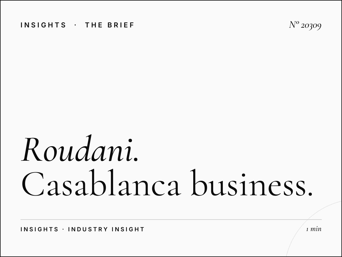 Roudani Boulevard: Casablanca Business District Targeting