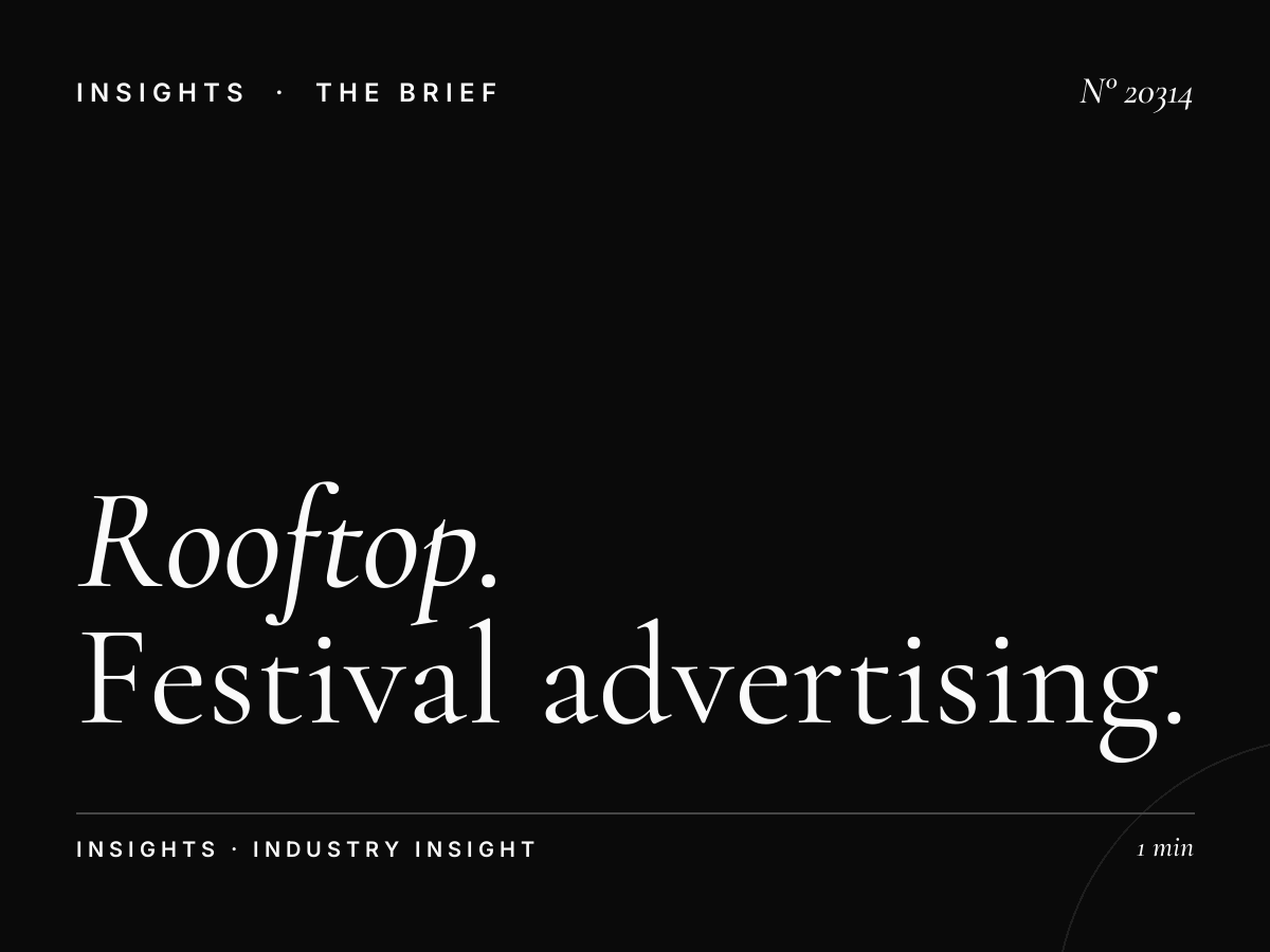 Rooftop Roudani Event Marketing: Festival Advertising That Elevates Your Brand Above the Competition