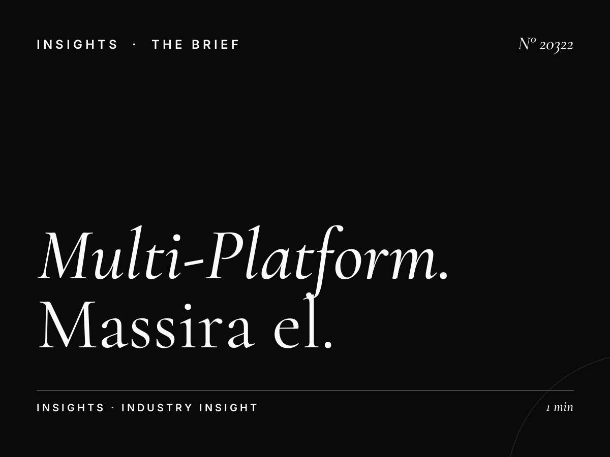 Multi-Platform Casablanca: Massira El Khadra Campaign