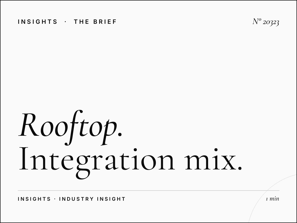 Rooftop Massira El Khadra Marketing: Integration Mix