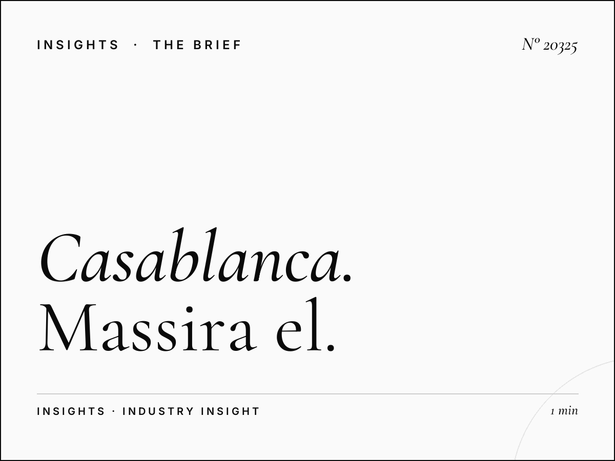 Casablanca Skyline Branding: Massira El Khadra Awareness