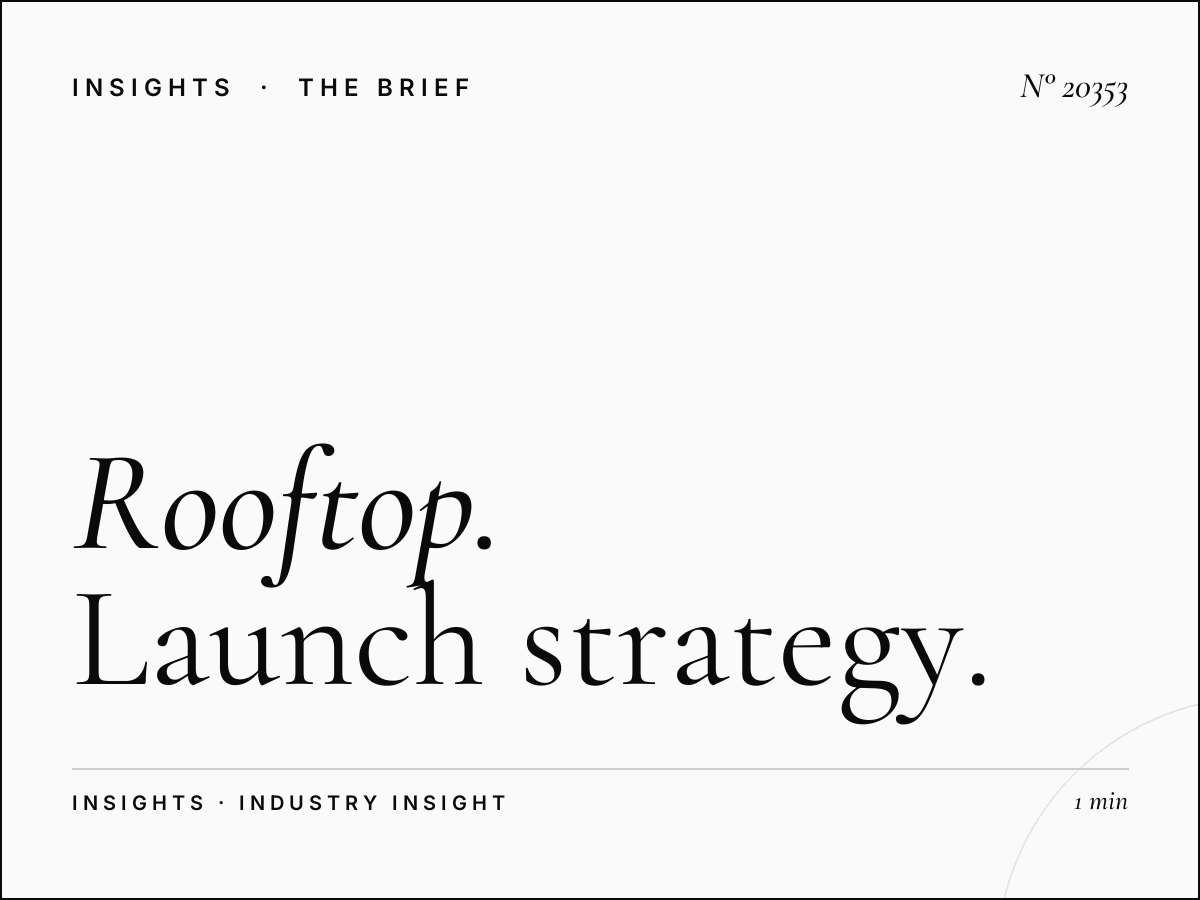 Rooftop Massira El Khadra New Product: Launch Strategy