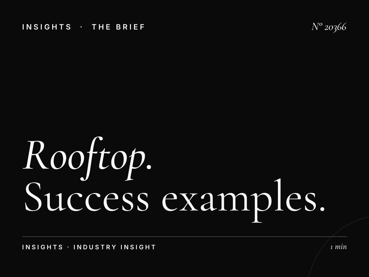 Rooftop Massira El Khadra Cases: Success Examples