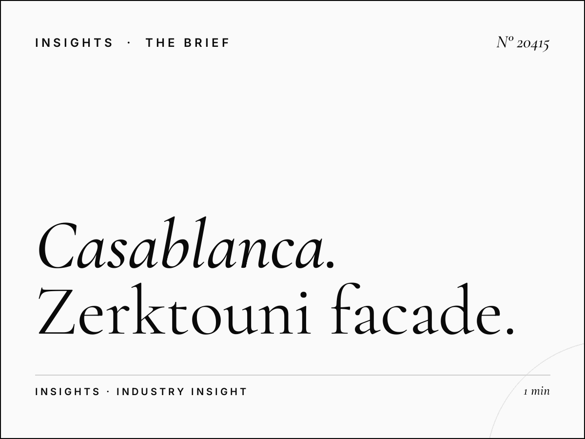 Casablanca Boulevard Branding: Zerktouni Facade Awareness