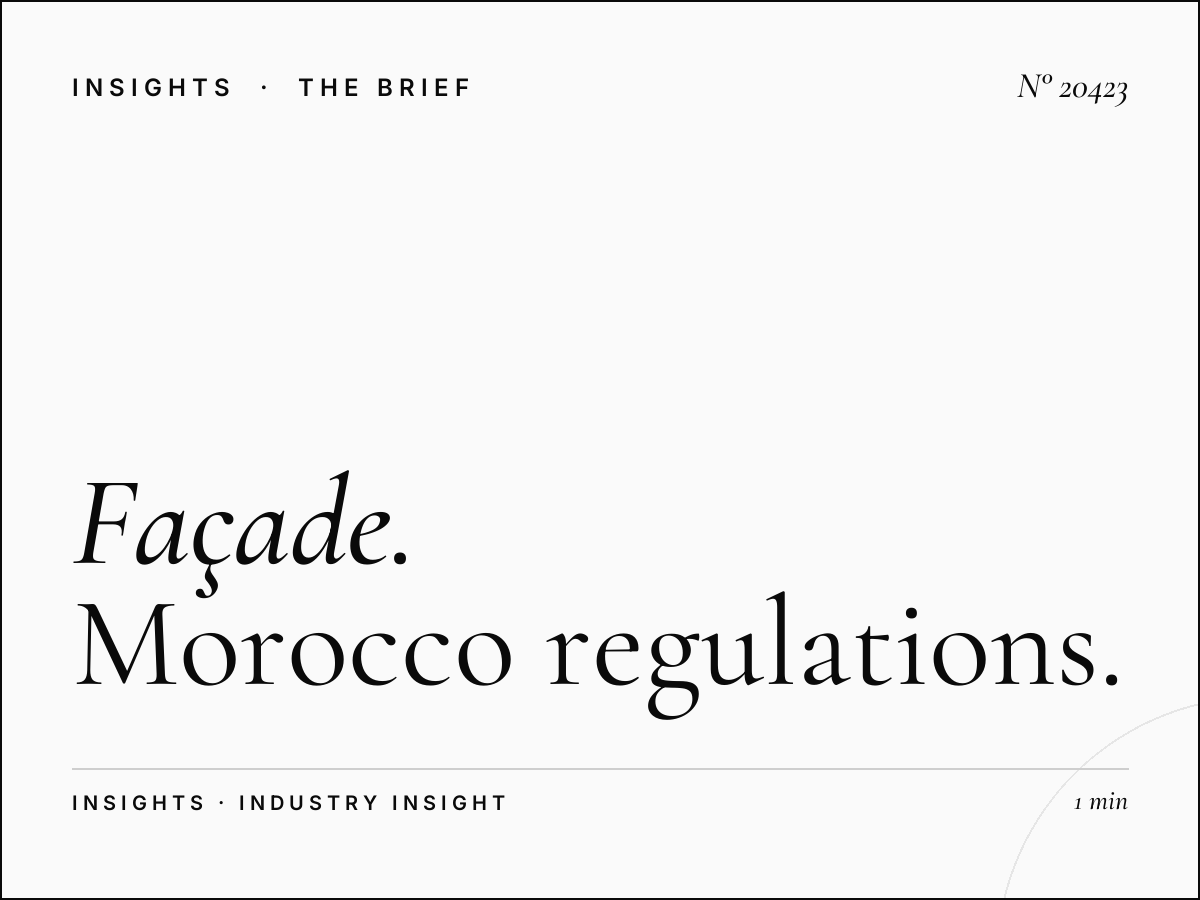 Façade Zerktouni Permits: Morocco Regulations