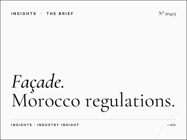 Façade Zerktouni Permits: Morocco Regulations