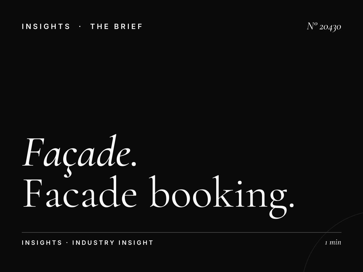 Façade Zerktouni Contracts: Facade Booking Terms
