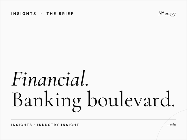 Financial Services Façade Zerktouni: Banking Boulevard