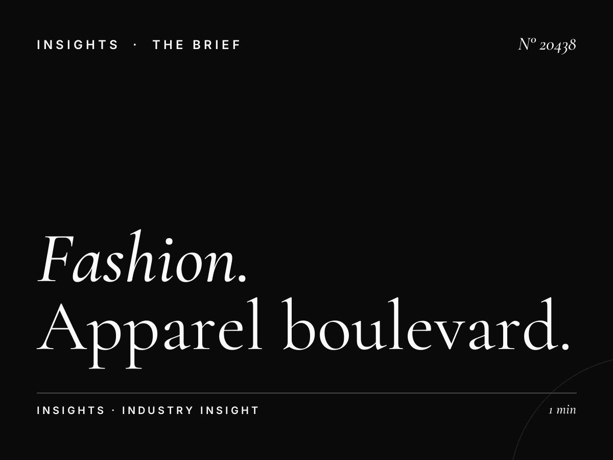 Fashion Brands Façade Zerktouni: Apparel Boulevard Facade