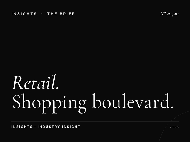 Retail Brands Façade Zerktouni: Shopping Boulevard Facade
