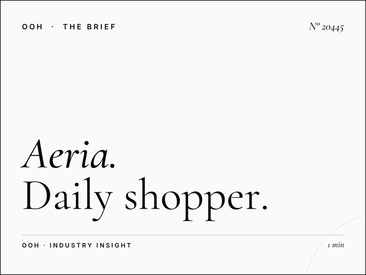 Aeria Mall Screens Reach: Daily Shopper Impressions