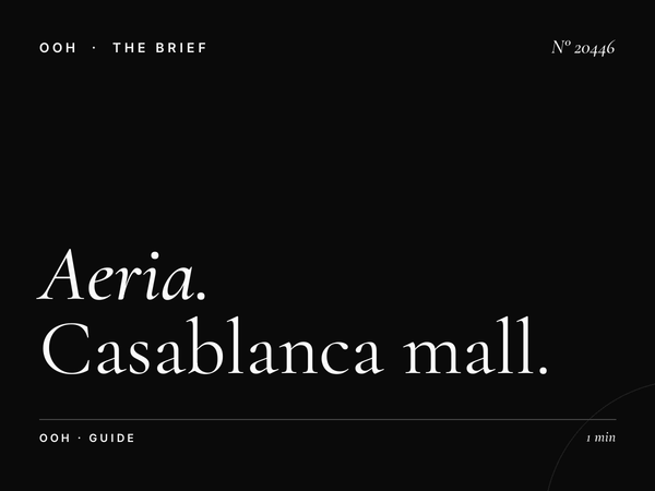 Aeria Mall Screens Budget: Casablanca Mall Digital Guide