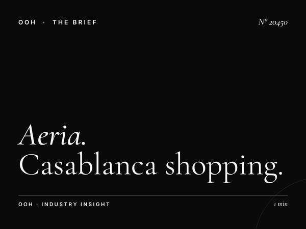 Aeria Mall Screens: Casablanca Shopping Mall Digital OOH