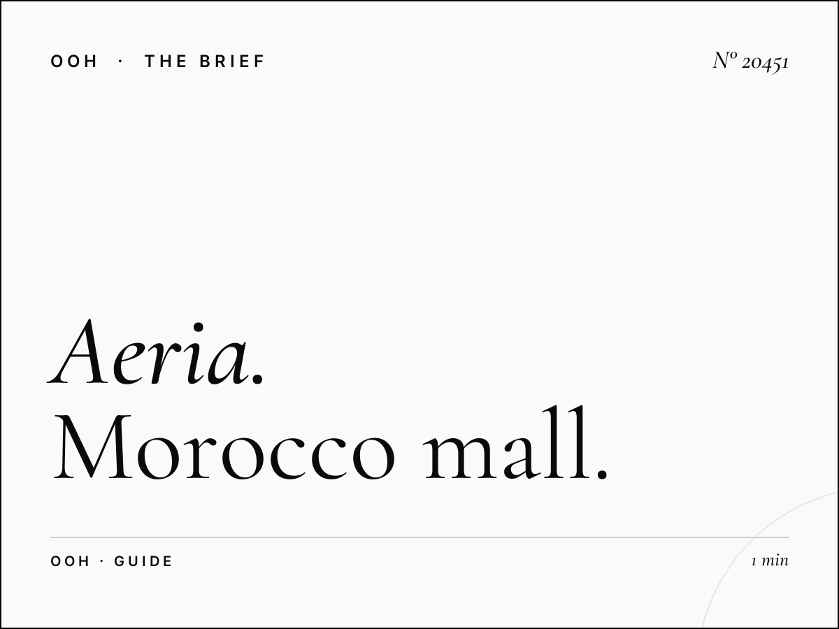 Aeria Mall Screens Casablanca: Complete Morocco Mall Digital Guide
