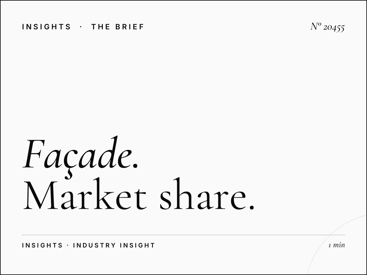 Façade Zerktouni Competitive: Market Share Analysis for Media Buyers