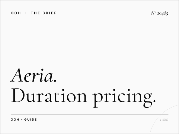 Aeria Mall Screens Monthly Rates: Duration Pricing Guide for Digital Out-of-Home Advertising